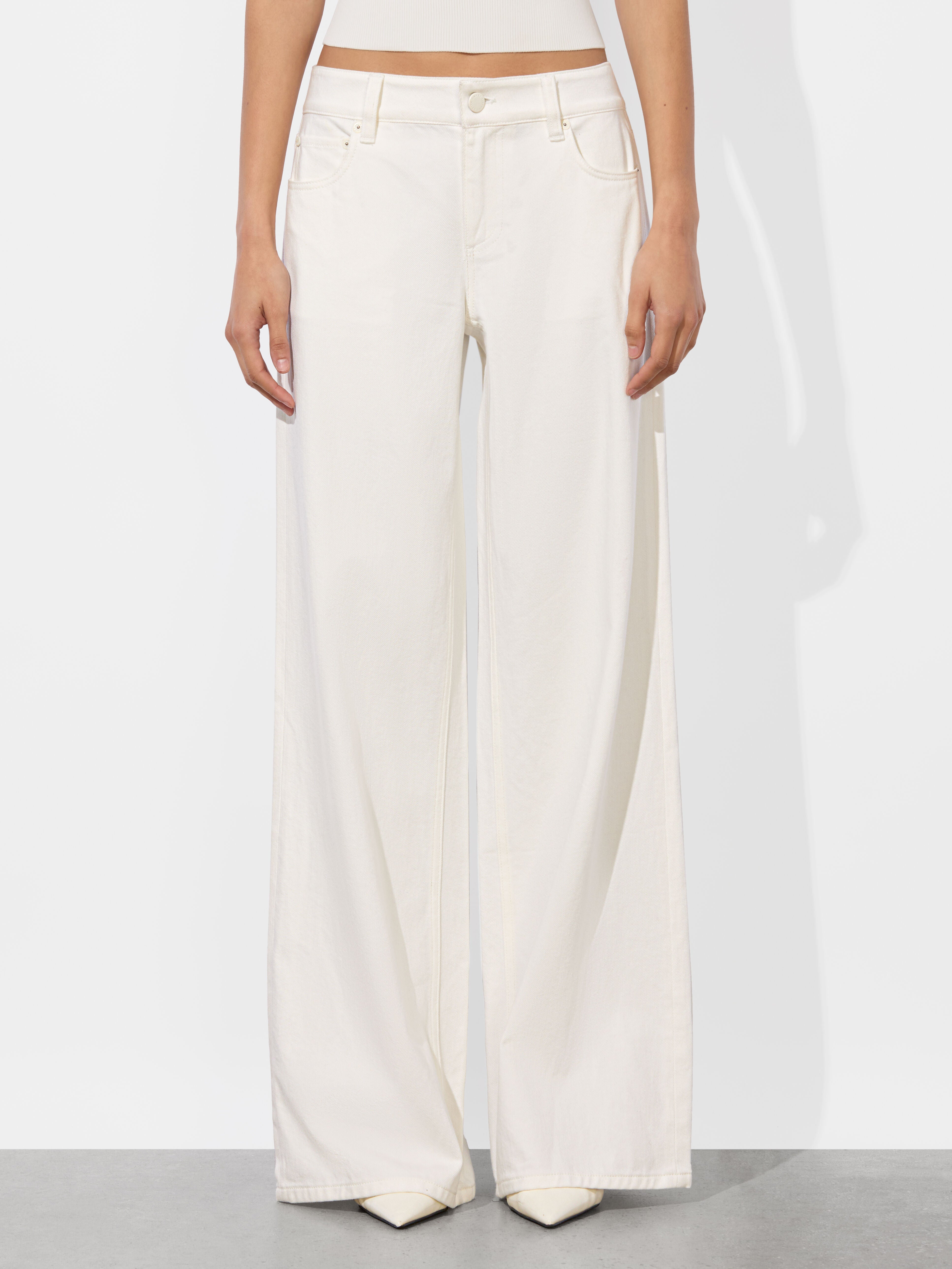 AMAZING JEAN-OFF WHITE-ALICE + OLIVIA