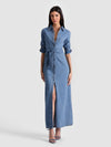 CHASSIDY DENIM MAXI DRESS-ALICE + OLIVIA