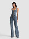 PENNIE DENIM JUMPSUIT-ALICE + OLIVIA