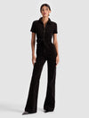 GORGEOUS CORDUROY JUMPSUIT-Black-ALICE + OLIVIA