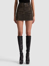 JOSS EMBELLISHED DENIM SKIRT-MAYA CHARCOAL BLACK-ALICE + OLIVIA