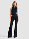 RACHEL SLEEVELESS DENIM JUMPSUIT-ALICE + OLIVIA