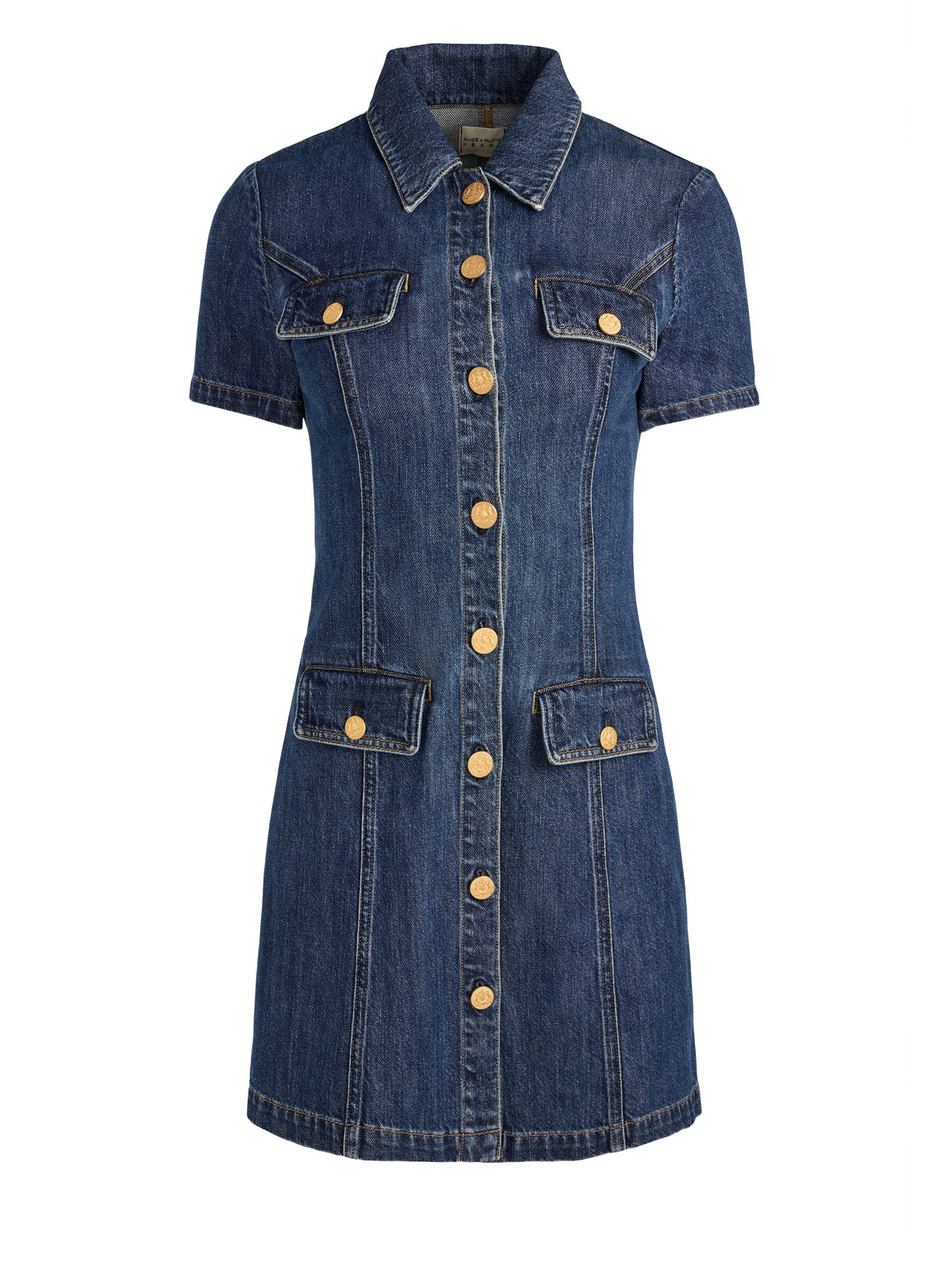 JAMIE DENIM MINI DRESS - CAMBRIA VINTAGE