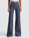 CHIC STRIPED JEAN-INDIGO/OFF WHITE STRIPE-ALICE + OLIVIA