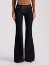 DELILAH LACE UP JEAN-DARK RINSE-ALICE + OLIVIA
