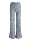 CHIC LASER-CUT JEAN-ROCKSTAR BLUE-ALICE + OLIVIA