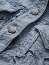 CHLOE LASER-CUT DENIM JACKET-ALICE + OLIVIA