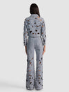 CHLOE LASER-CUT DENIM JACKET-ALICE + OLIVIA