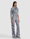 CHLOE LASER-CUT DENIM JACKET-ALICE + OLIVIA