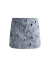 RUBI LASER-CUT DENIM SKIRT-ALICE + OLIVIA