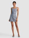 MARYANN LASER-CUT DENIM DRESS-ALICE + OLIVIA