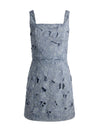 MARYANN LASER-CUT DENIM DRESS-ALICE + OLIVIA
