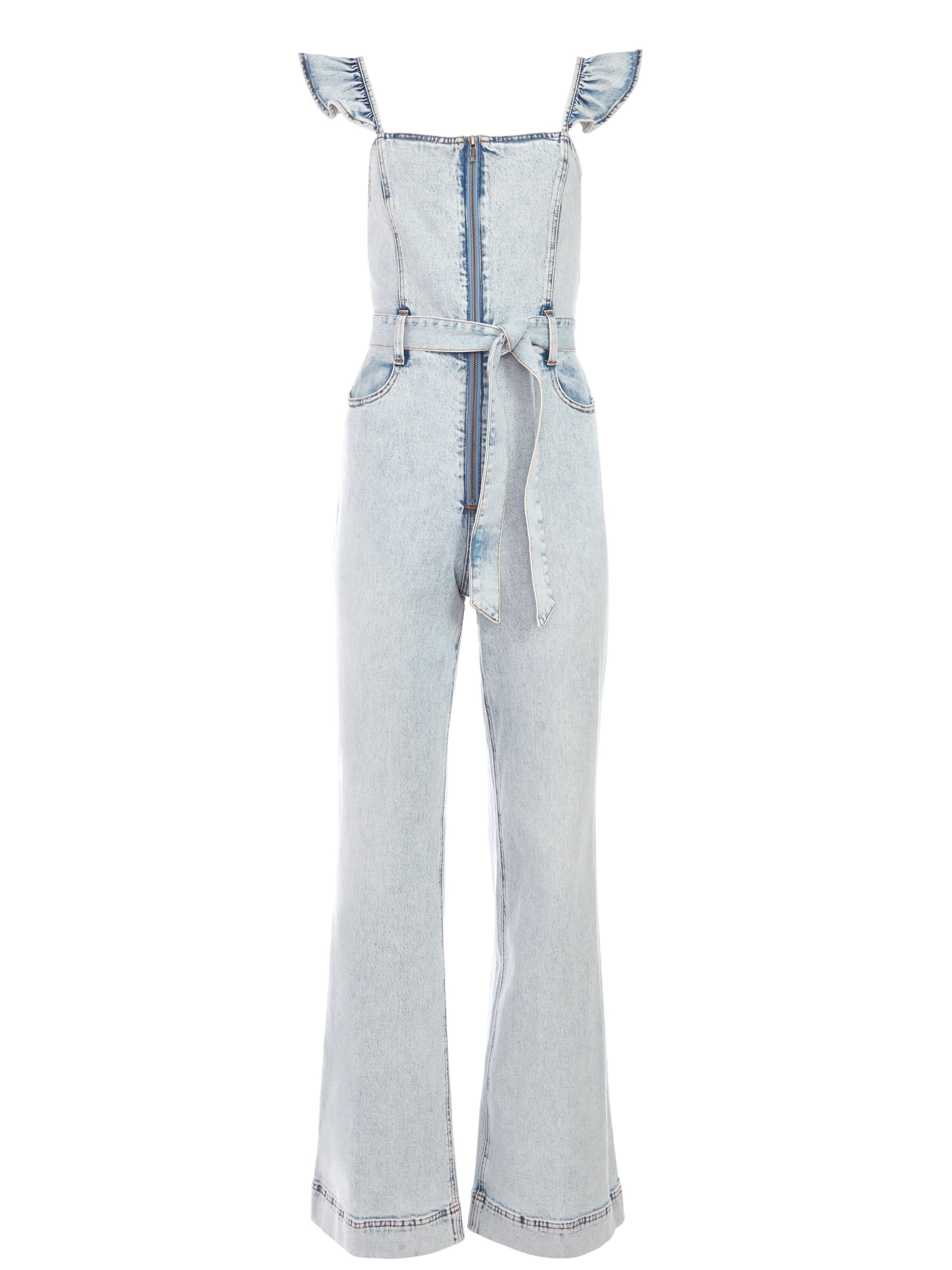 GORGEOUS FLUTTER SLEEVE JUMPSUIT-ALICE + OLIVIA