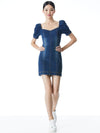 MIMI DENIM MINI DRESS-ALICE + OLIVIA
