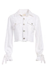 TIE SLEEVE DENIM JACKET-VINTAGE SUGAR-ALICE + OLIVIA