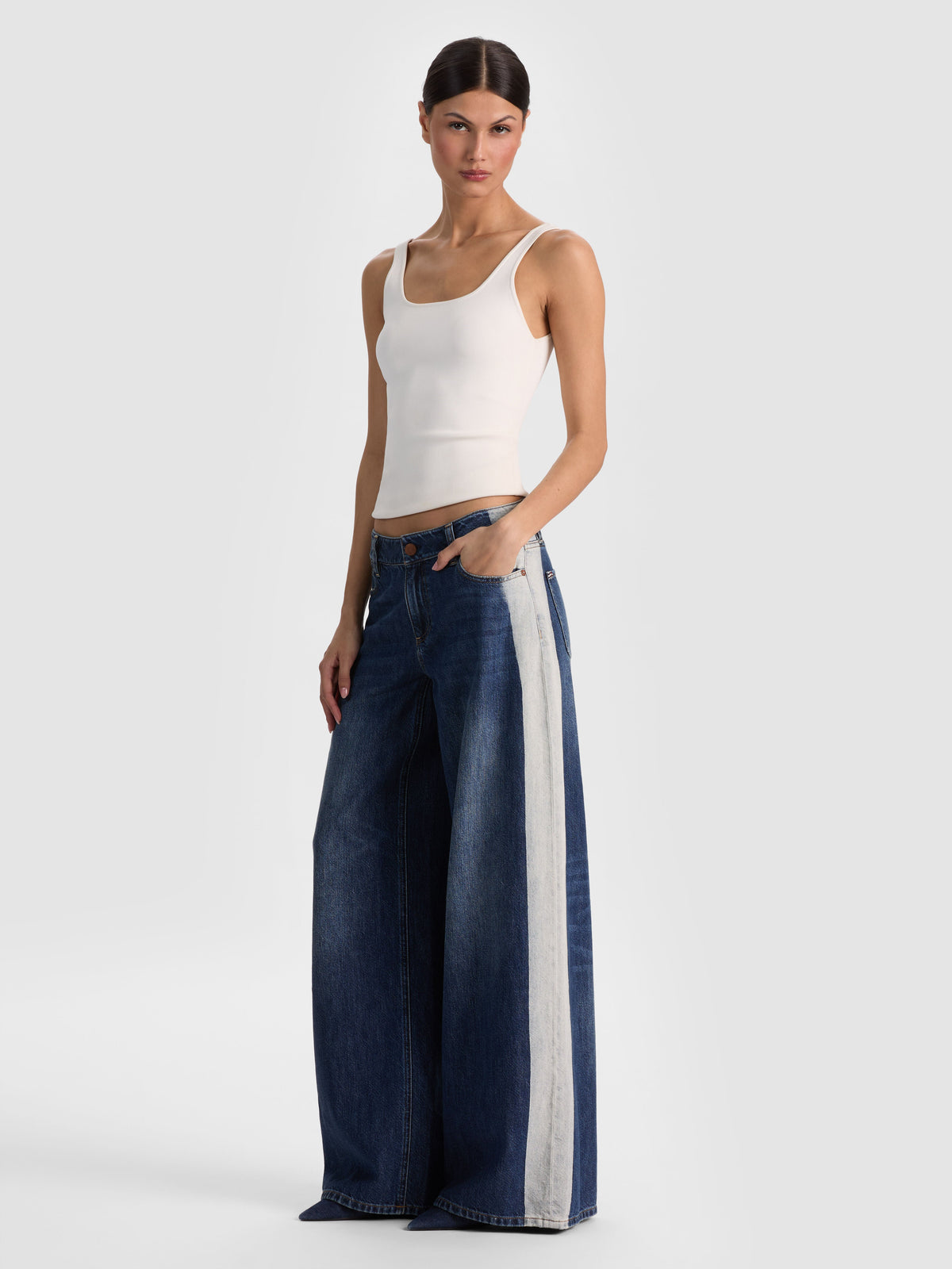 STU SIDE STRIPE JEAN-ALICE + OLIVIA