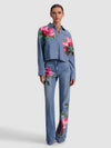 FINELY DENIM BUTTON DOWN-ALICE + OLIVIA