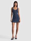 BEA DENIM MINI DRESS-ALICE + OLIVIA