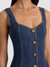 BEA DENIM MINI DRESS-ALICE + OLIVIA