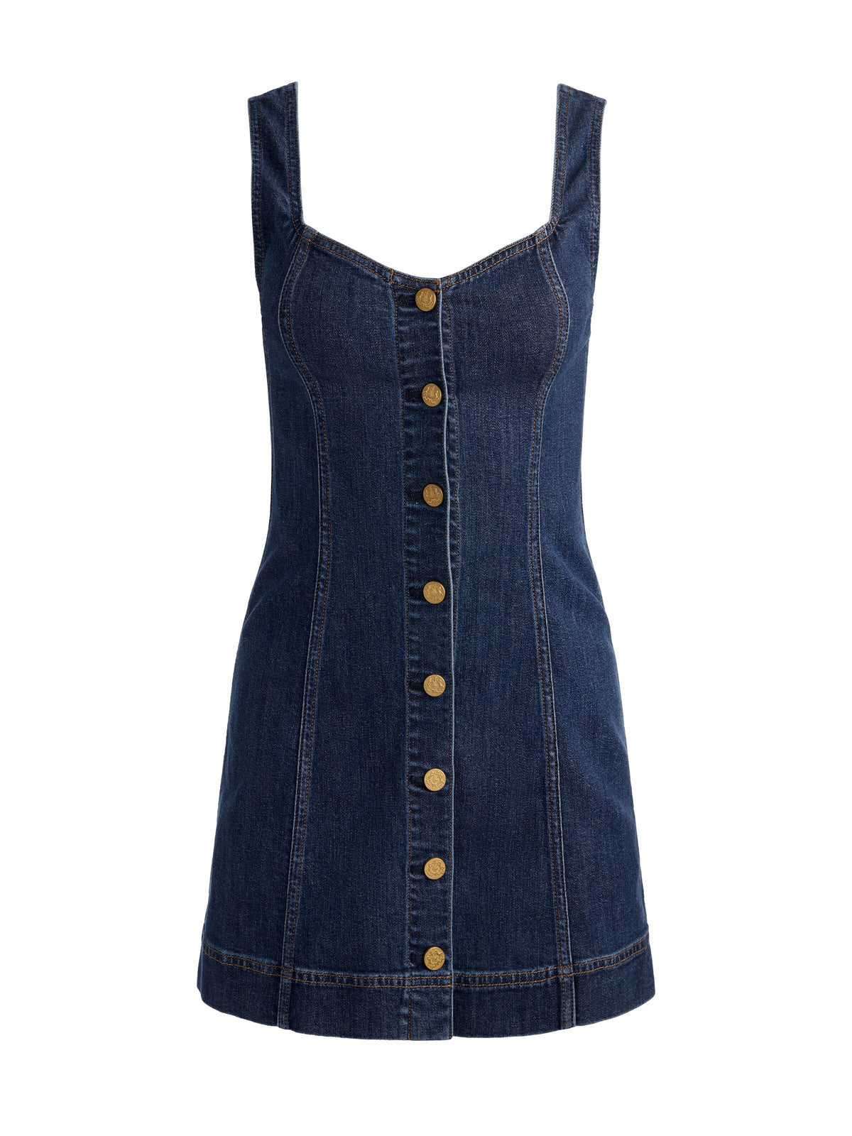 BEA DENIM MINI DRESS-ALICE + OLIVIA