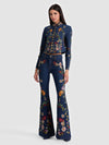 BEAUTIFUL EMBROIDERED JEAN-ALICE + OLIVIA