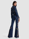 BEAUTIFUL EMBROIDERED JEAN-ALICE + OLIVIA
