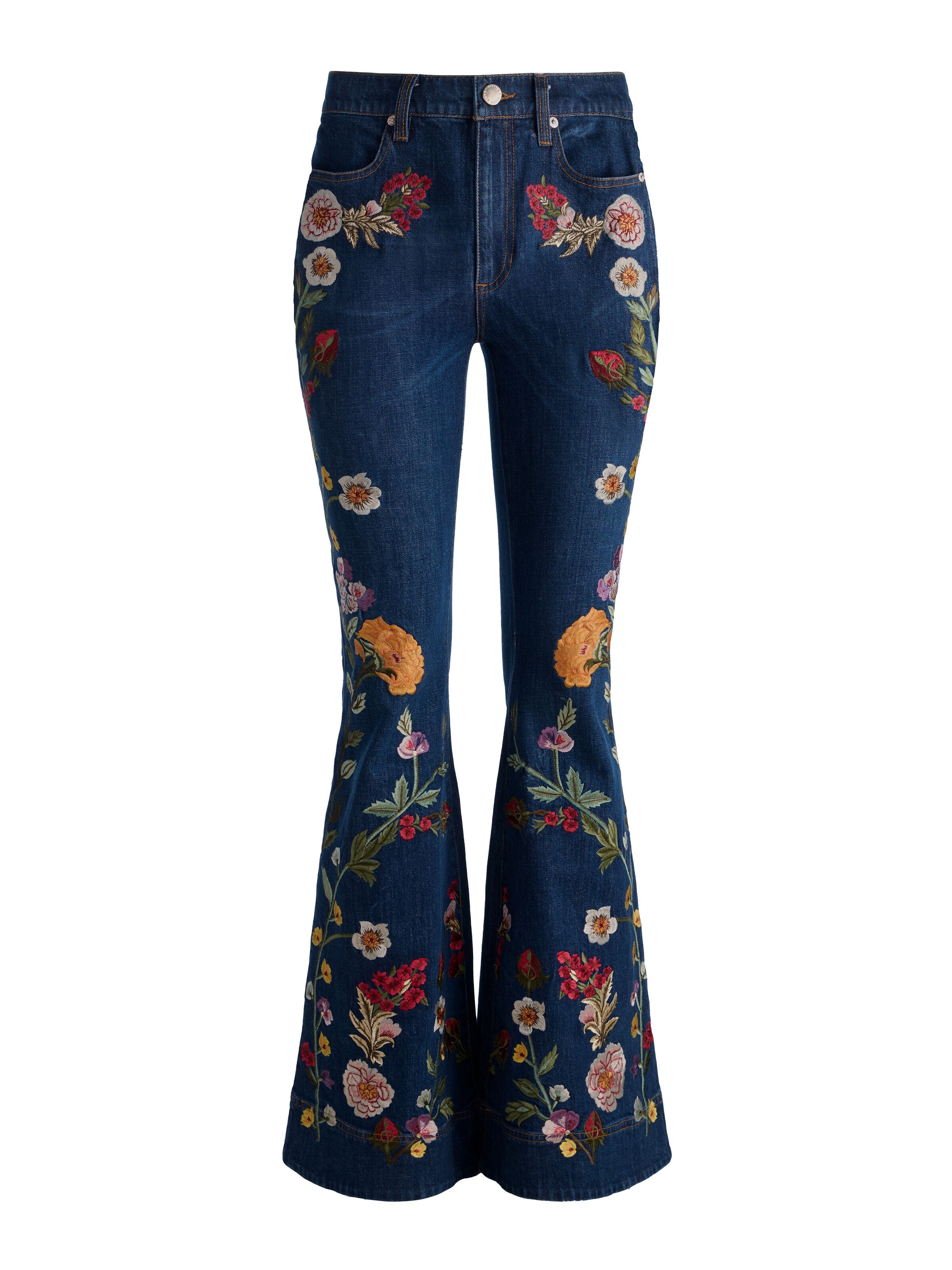 BEAUTIFUL EMBROIDERED JEAN-ALICE + OLIVIA
