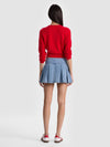 AMY DENIM MINI SKIRT-ALICE + OLIVIA