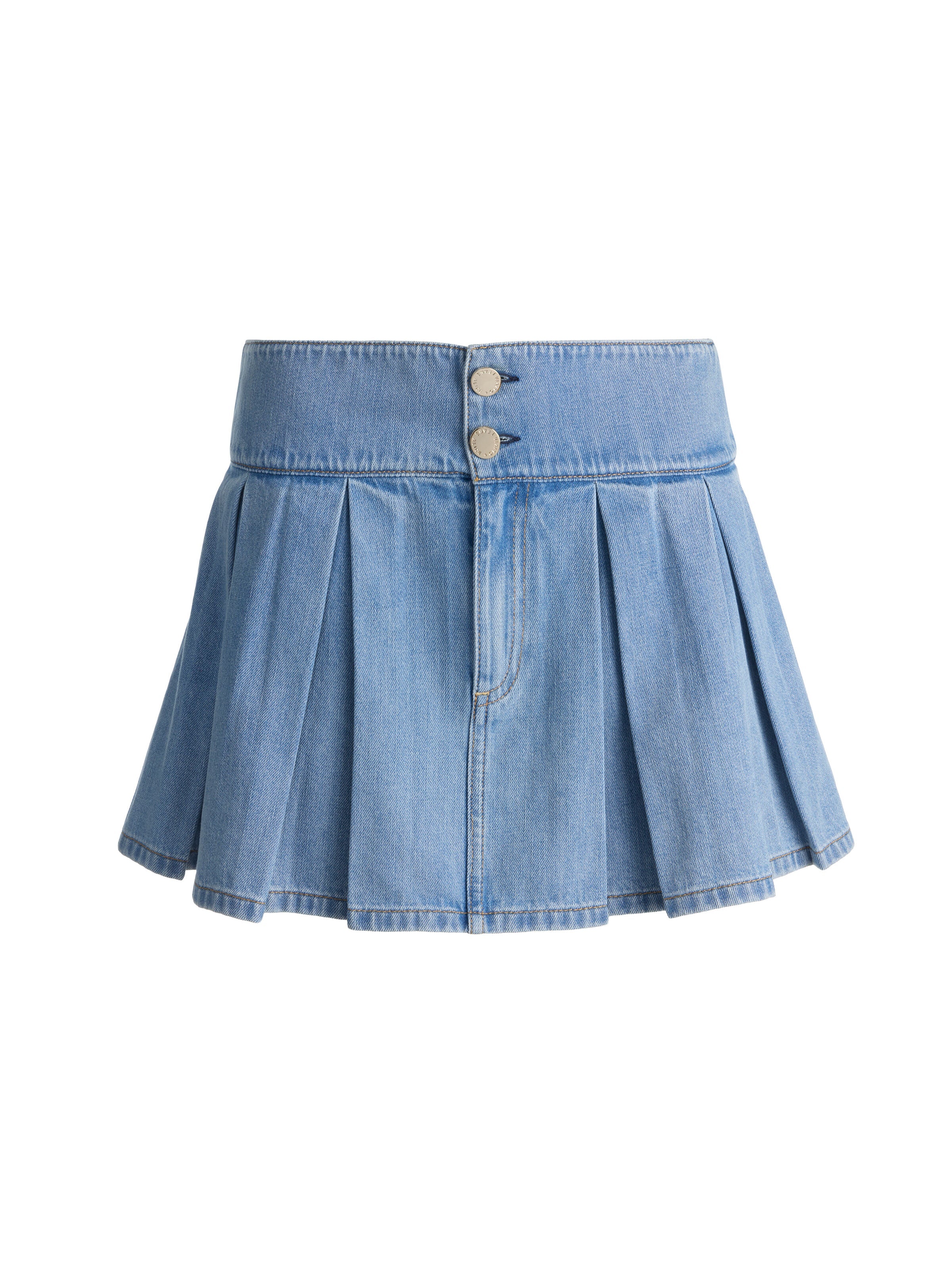 AMY DENIM MINI SKIRT-ALICE + OLIVIA