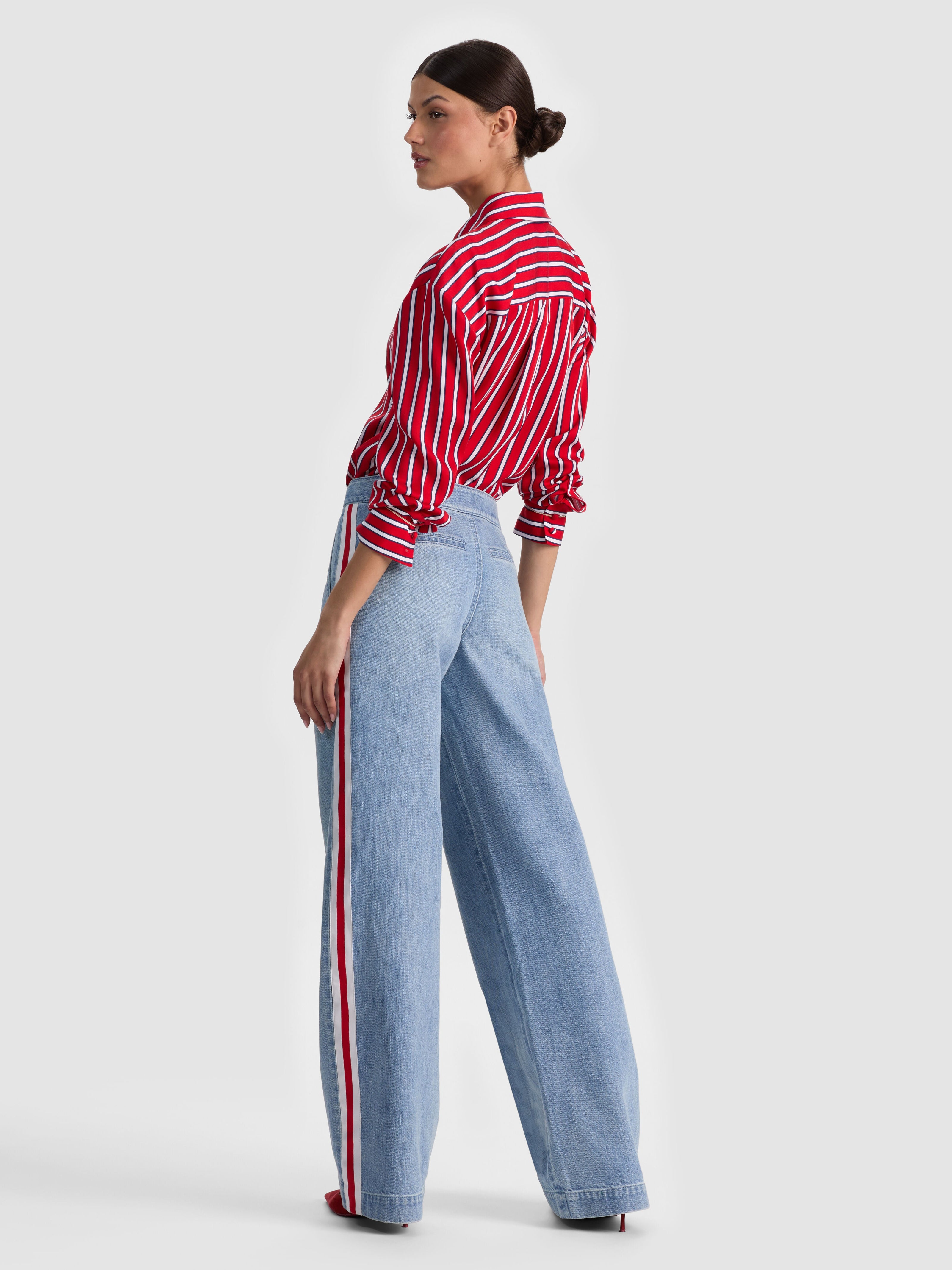 XANDER RACING STRIPE JEAN-ALICE + OLIVIA