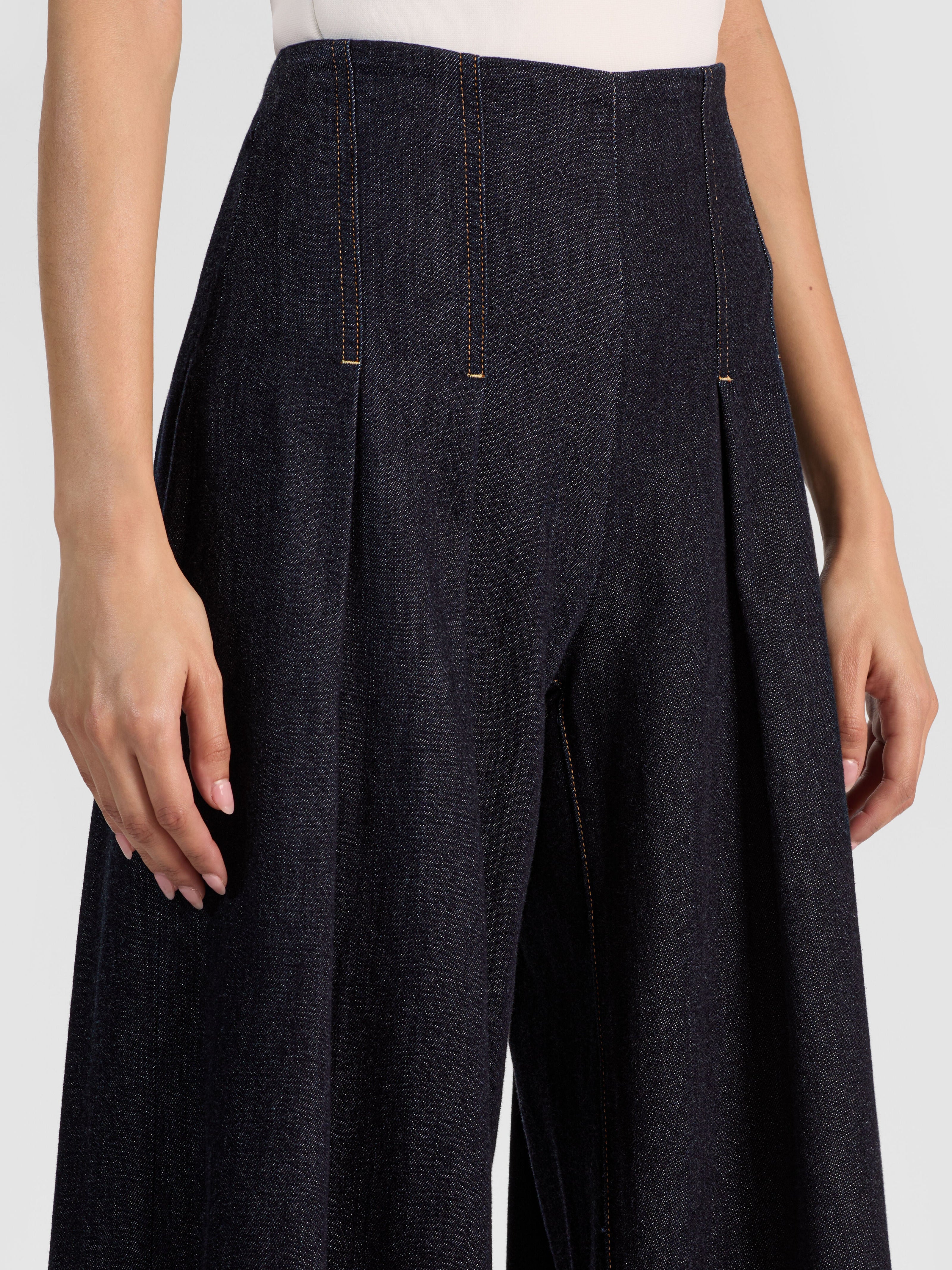 HENRY PLEATED DENIM PANT-ALICE + OLIVIA