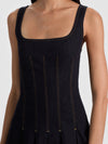 HOLLIS DENIM MINI DRESS-ALICE + OLIVIA