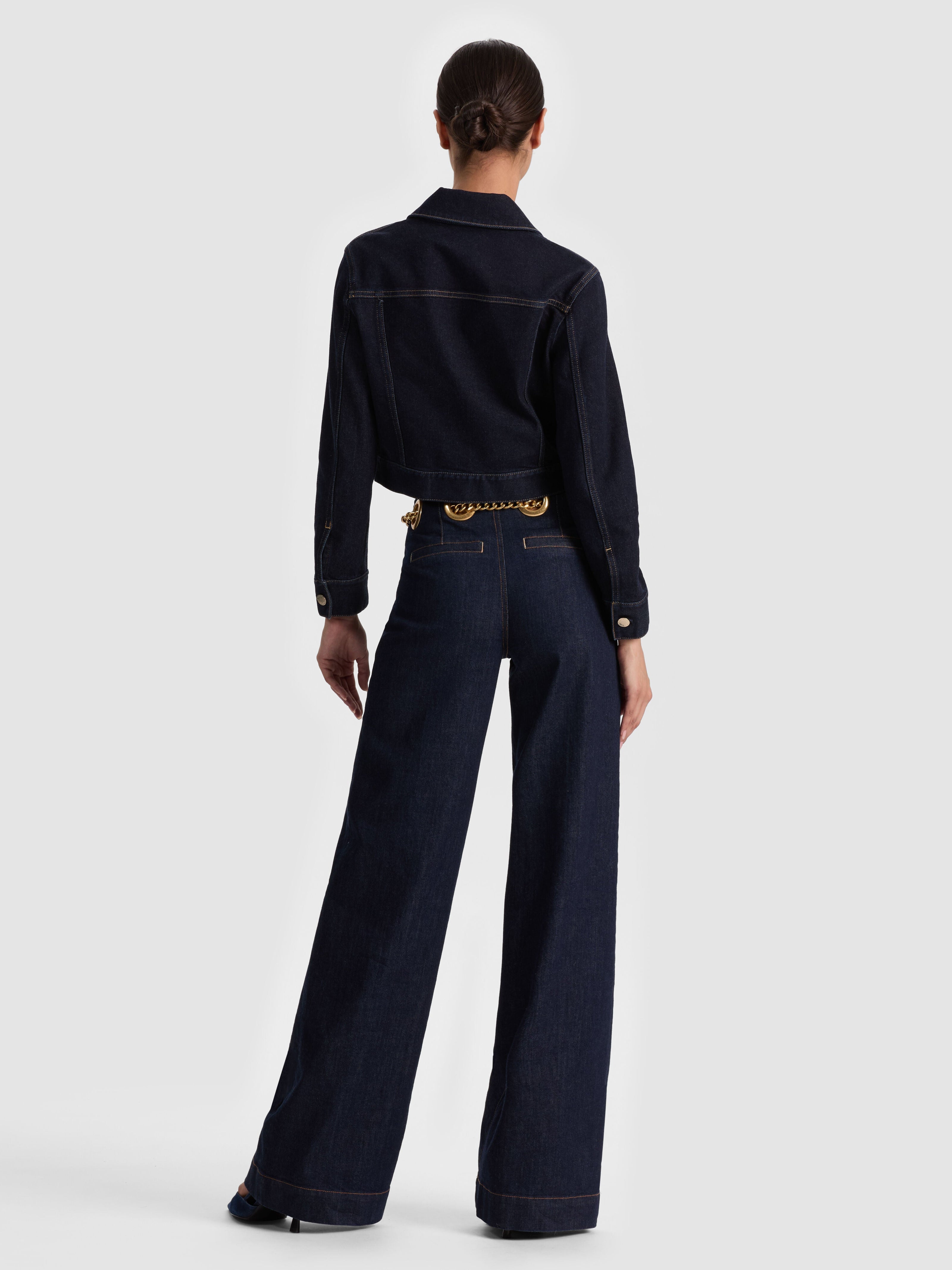CHLOE DENIM JACKET-ALICE + OLIVIA