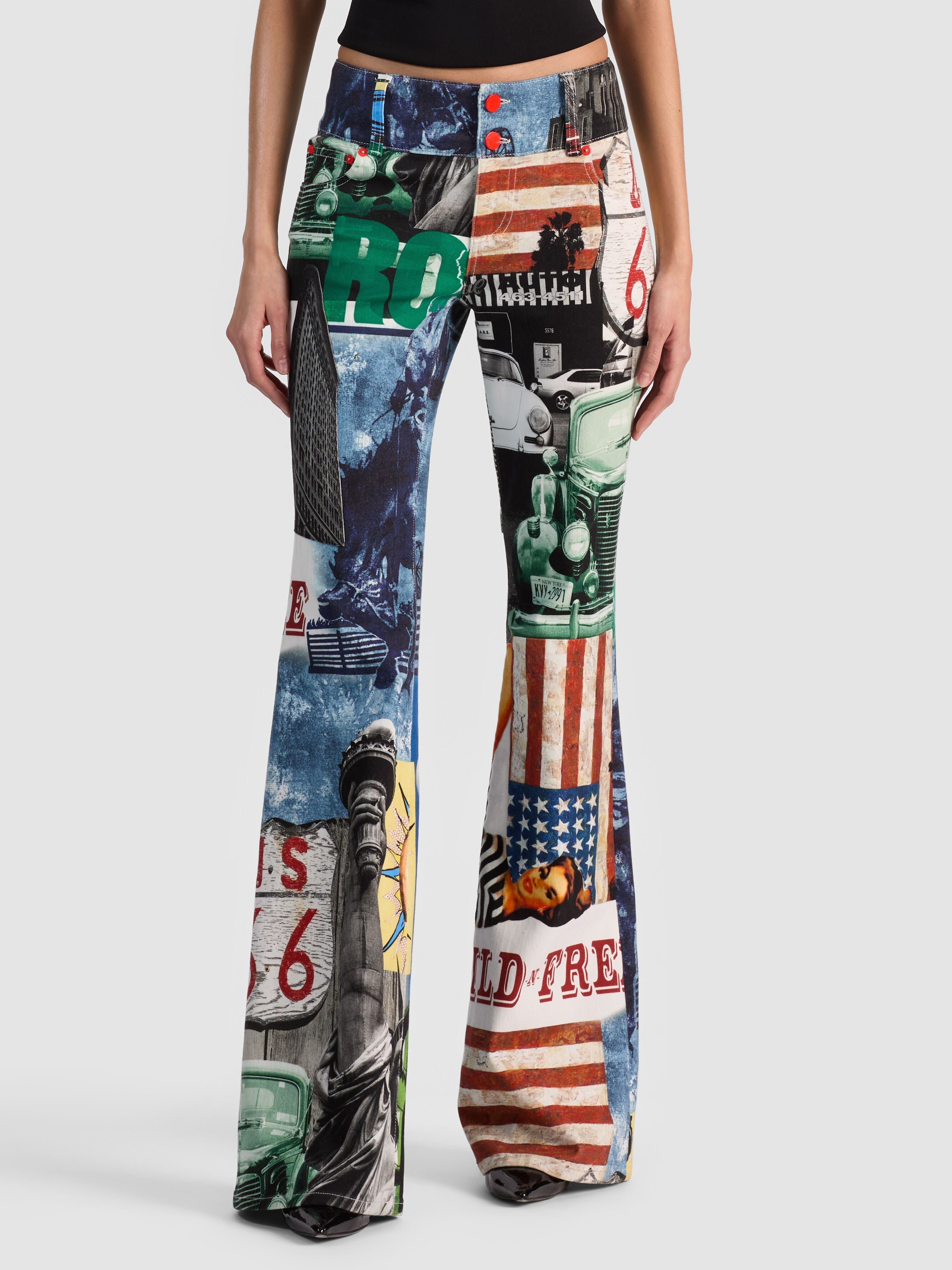 KAI LOW RISE PRINTED JEAN-OPEN ROAD-ALICE + OLIVIA