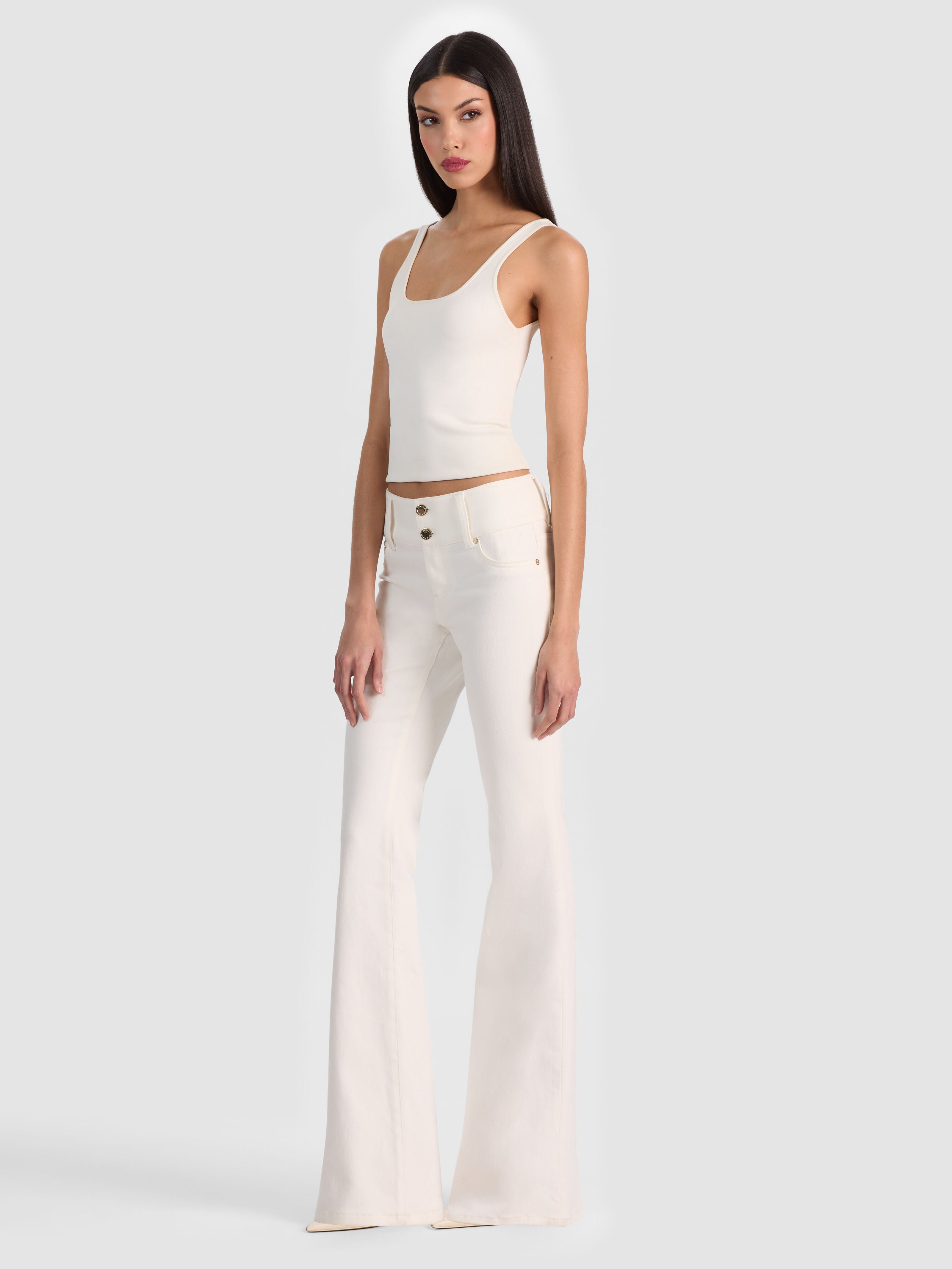 KAI LOW RISE JEAN-OFF WHITE-ALICE + OLIVIA