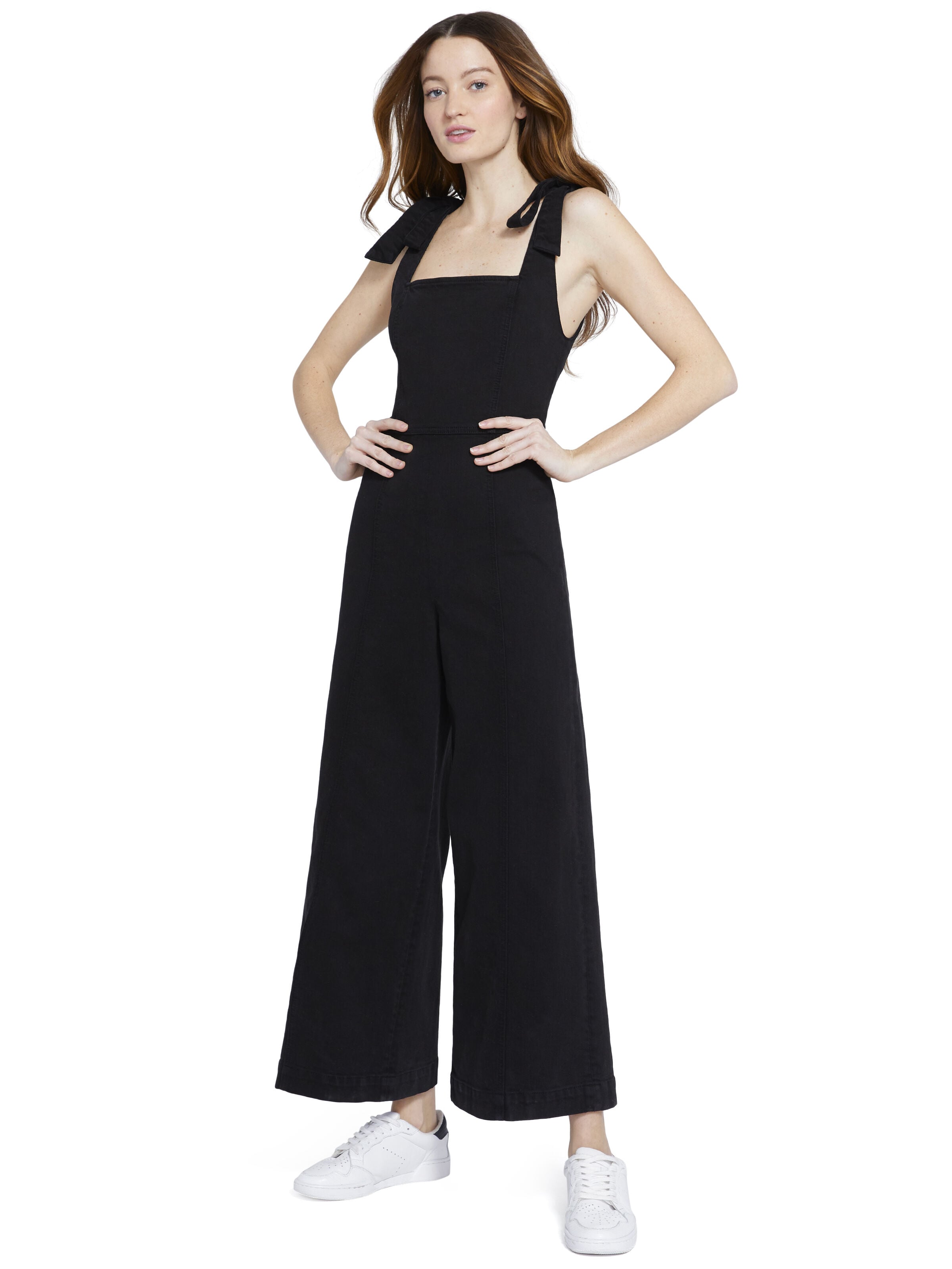 KINLEY TIE SHOULDER GAUCHO-NIGHT FEVER-ALICE + OLIVIA