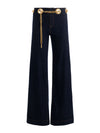 JASPER CHAIN BELT JEAN-DARK RINSE-ALICE + OLIVIA
