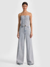 AMAZING EMBELLISHED JEAN-ROCKSTAR BLUE/CLEAR CRYSTAL PI-ALICE + OLIVIA