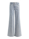 AMAZING EMBELLISHED JEAN-ROCKSTAR BLUE/CLEAR CRYSTAL PI-ALICE + OLIVIA