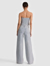 KELCEY STRAPLESS EMBELLISHED DENIM VEST-ALICE + OLIVIA