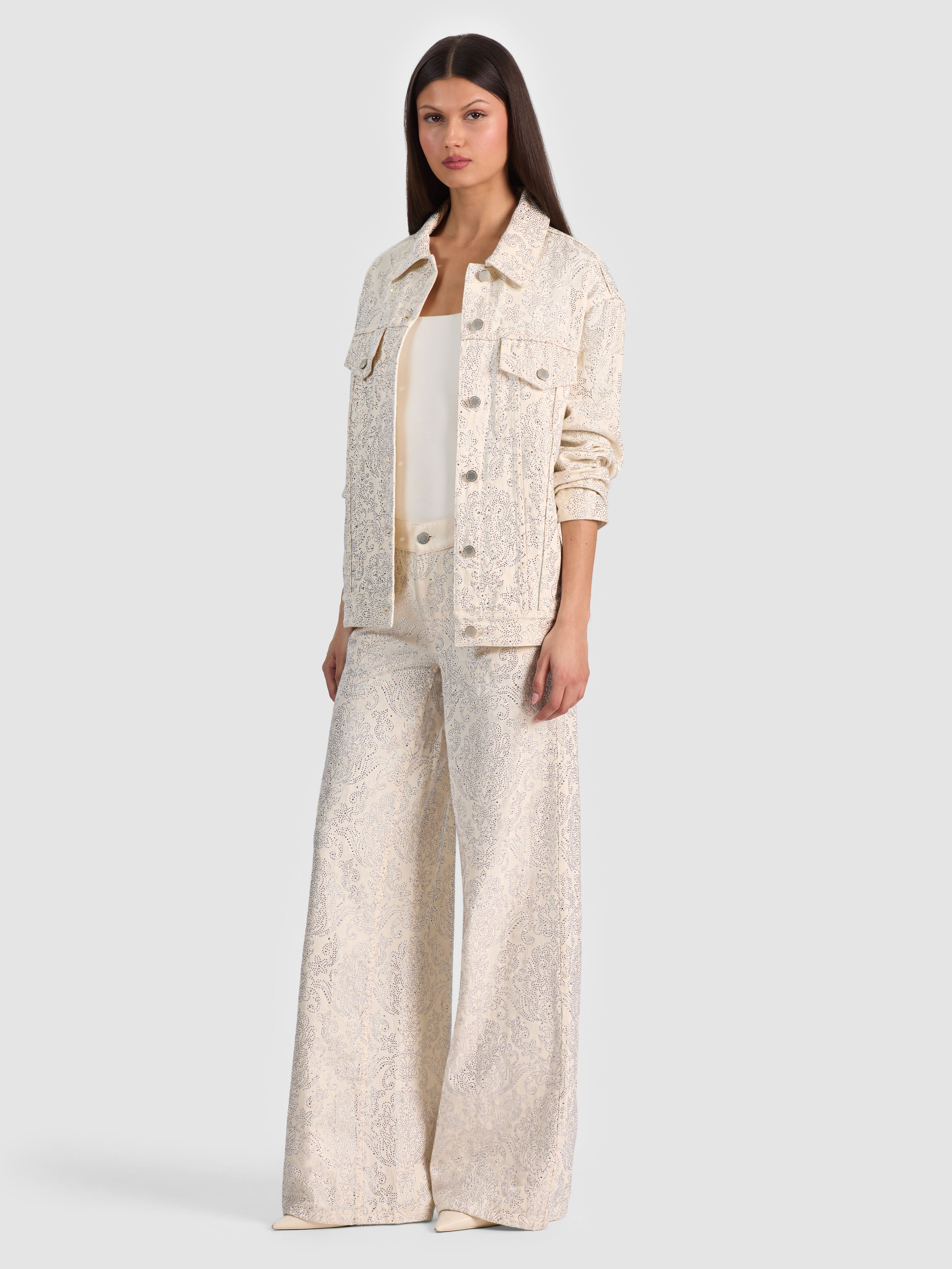 AMAZING EMBELLISHED JEAN-ALICE + OLIVIA