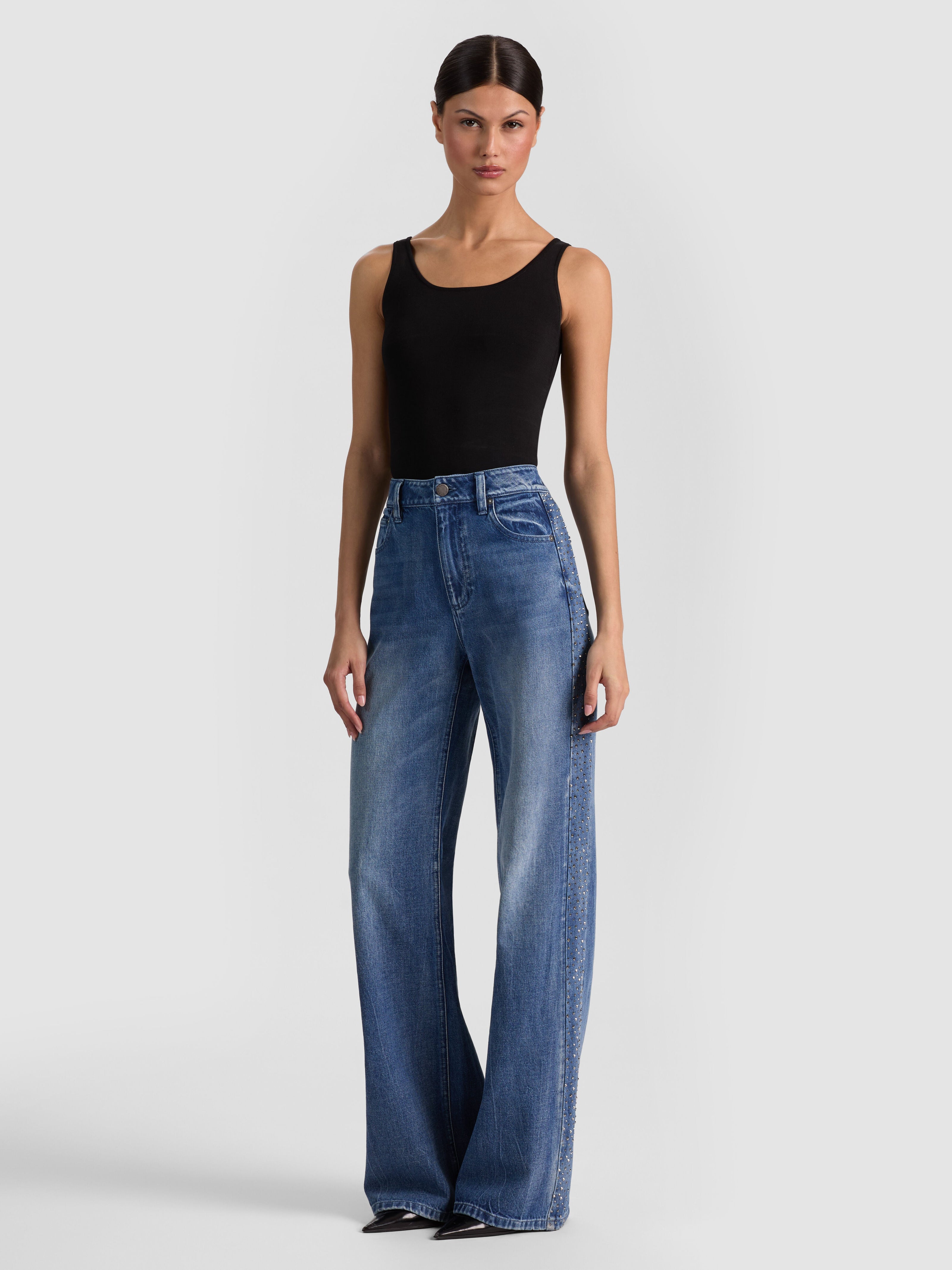 CHIC EMBELLISHED JEAN-ALICE + OLIVIA