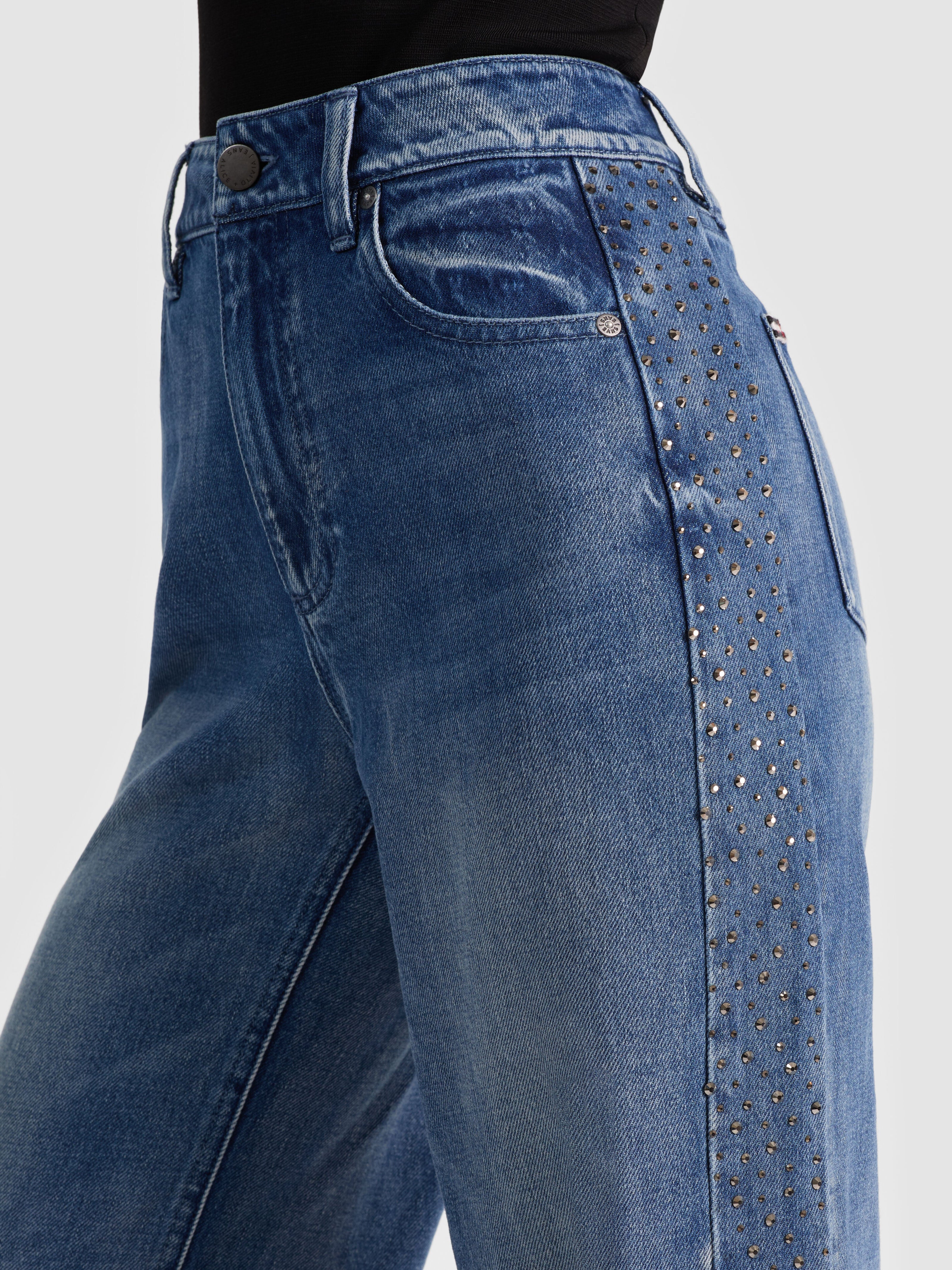 CHIC EMBELLISHED JEAN-ALICE + OLIVIA
