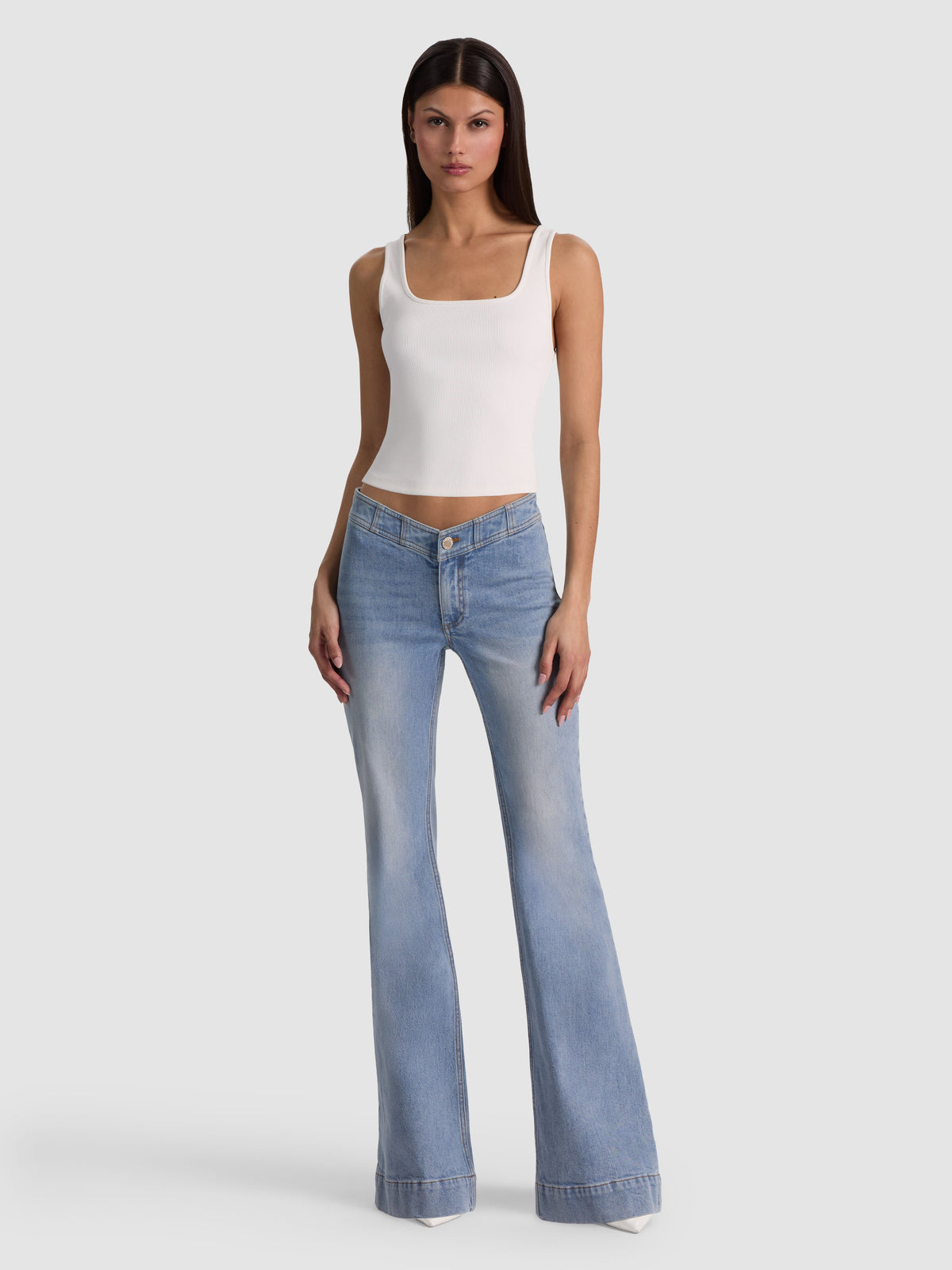 CHELSEA CROPPED FLARE JEAN - EDIE WASH