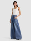 WHIT ULTRA HIGH BUTTON FRONT JEAN-BROOKLYN BLUE-ALICE + OLIVIA