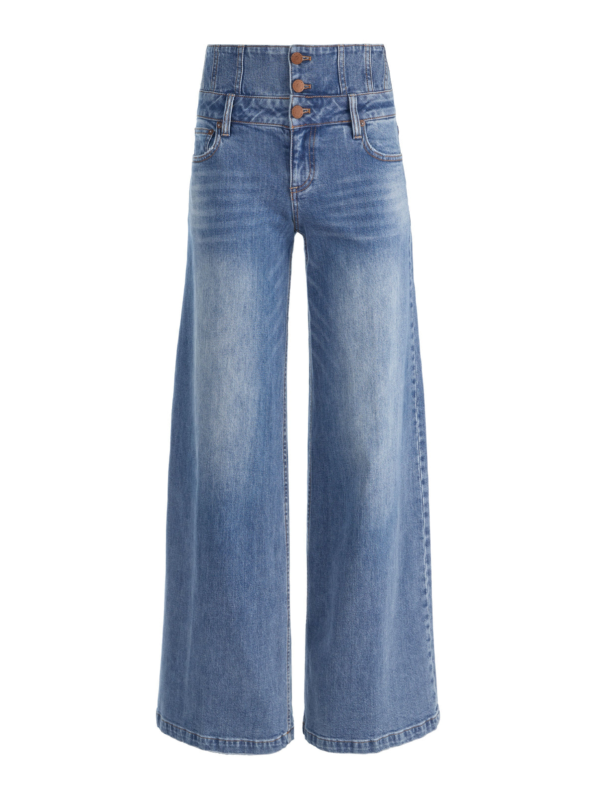WHIT ULTRA HIGH BUTTON FRONT JEAN-ALICE + OLIVIA