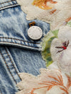 CHLOE EMBROIDERED DENIM JACKET-ALICE + OLIVIA
