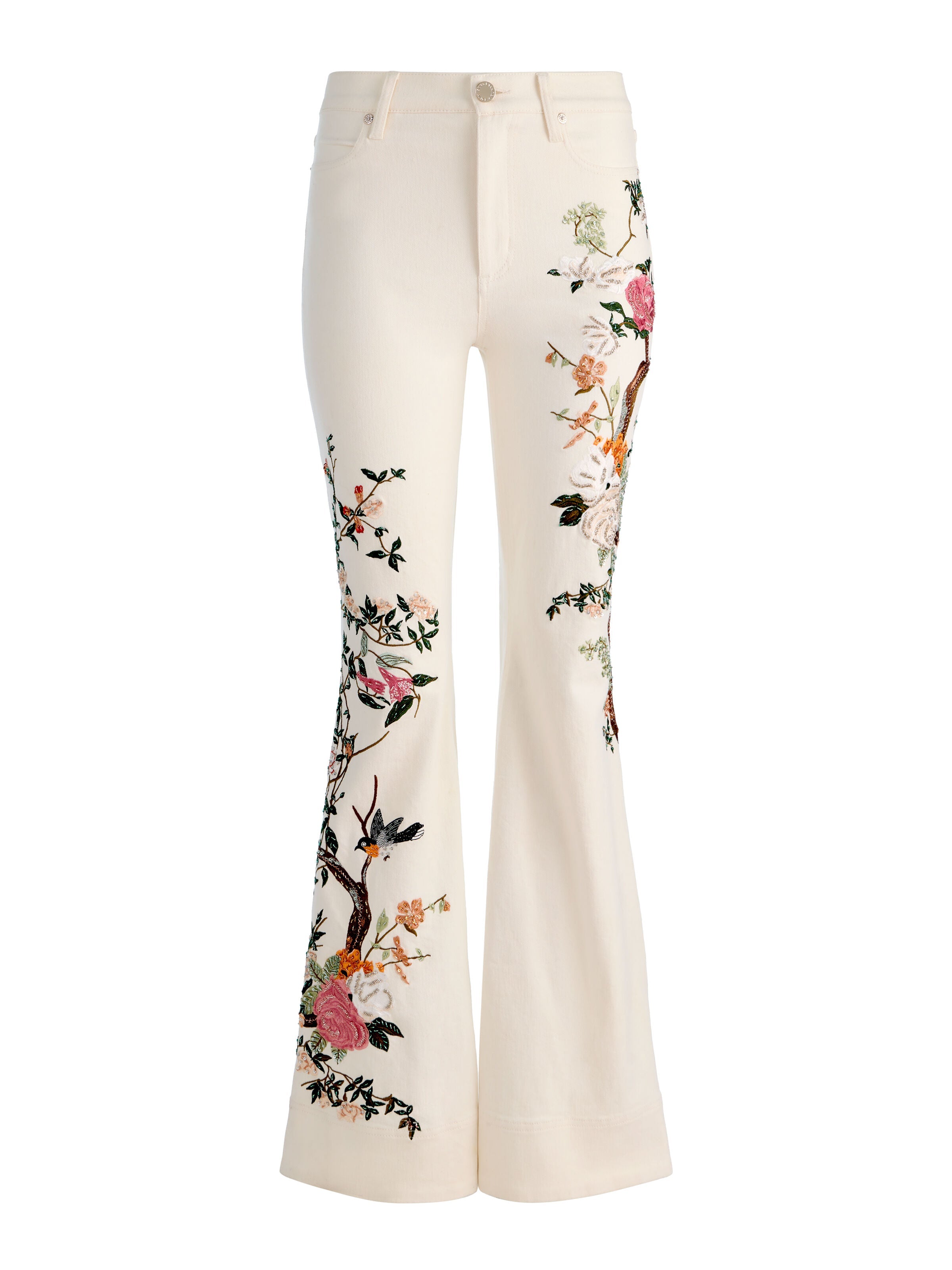 BEAUTIFUL EMBROIDERED JEAN-ALICE + OLIVIA