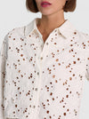 FINELY DENIM BUTTON DOWN-OFF WHITE-ALICE + OLIVIA