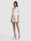 RILEY DENIM MINI SKIRT-OFF WHITE-ALICE + OLIVIA